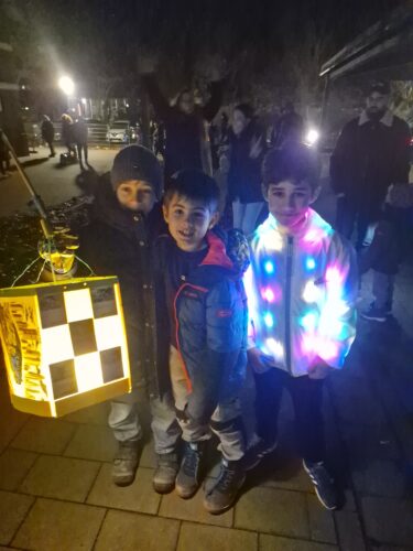 Nicht nur die Laternen leuchteten.